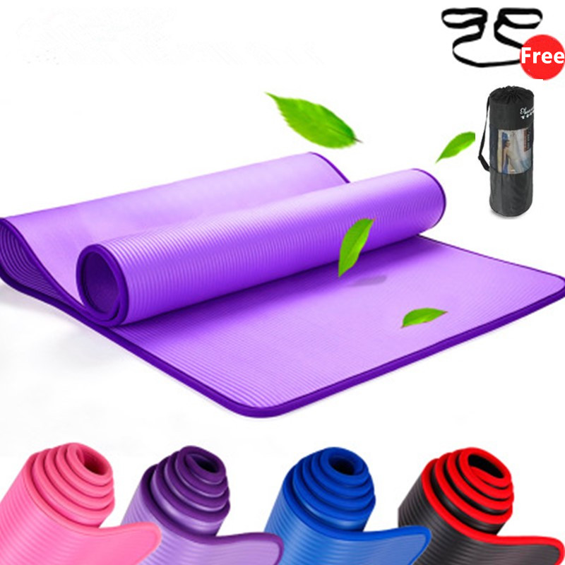 Thick Yoga Mat - 10mm Non-Slip Yoga Mat 183cm*61cm Thickened