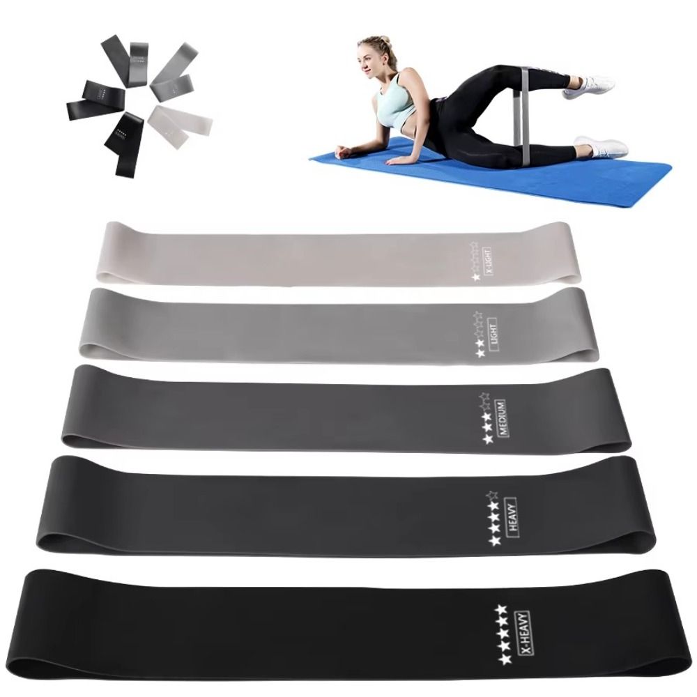 Yoga Fitness Resistance Band - 5Pcs TPE Fitness Resistance Bands Stretching