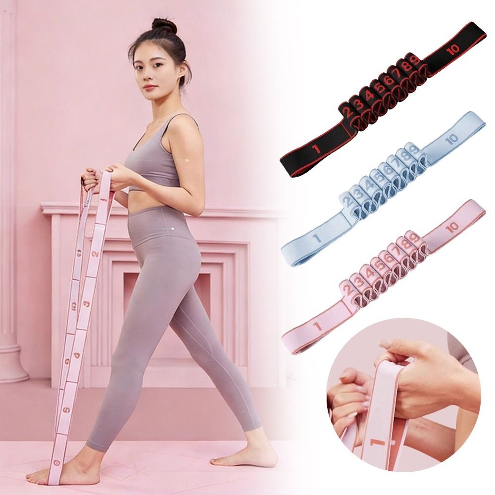 Yoga Fitness Resistance Band - Portable Elastic Yoga Stretching Belt Digital