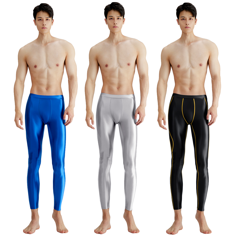 Yoga Fitness For Men - AMORESY Men Satin Smooth Running Joggings