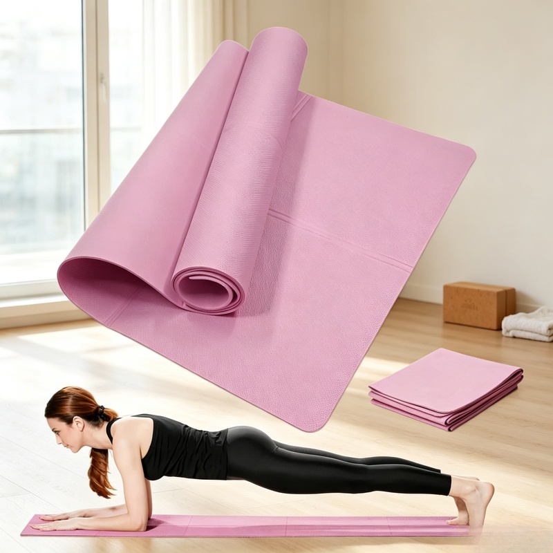 Thick Yoga Mat - 4mm Thick Non-Slip Yoga Exercise Mat,