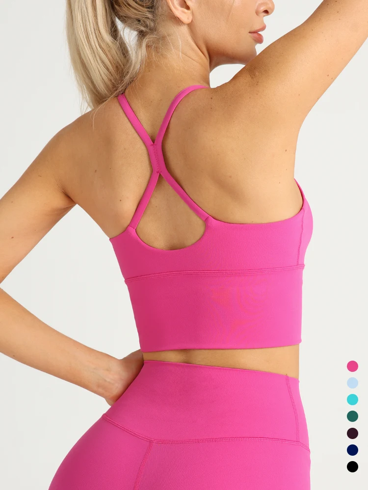 Yoga Fitness Matte - Women Sexy Cross Back Yoga Vest