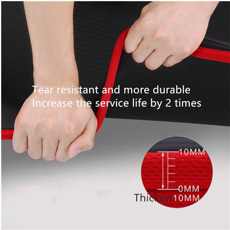 10mm Non-Slip Yoga Mat 183cm*6 - Thick Yoga Mat ulasan dan harga