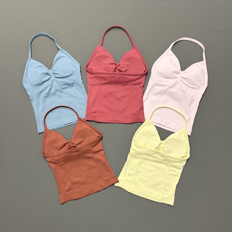 Gym Women Sports Tank Top Seam - Yoga Fitness Matte ulasan dan harga