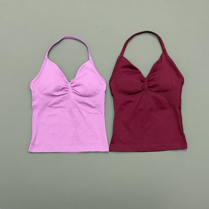 Gym Women Sports Tank Top Seam - Yoga Fitness Matte ulasan dan harga