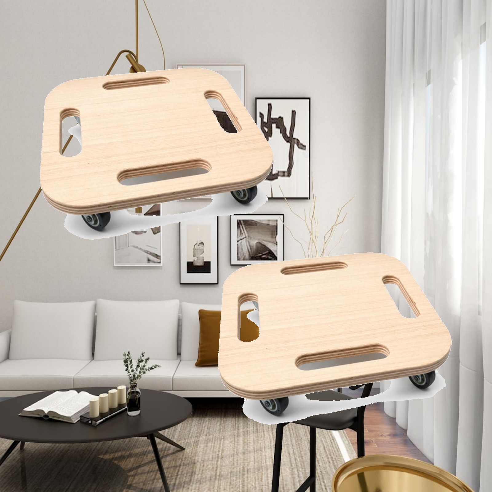 2 Pieces Wooden Sliding Discs  - Core Slider ulasan dan harga