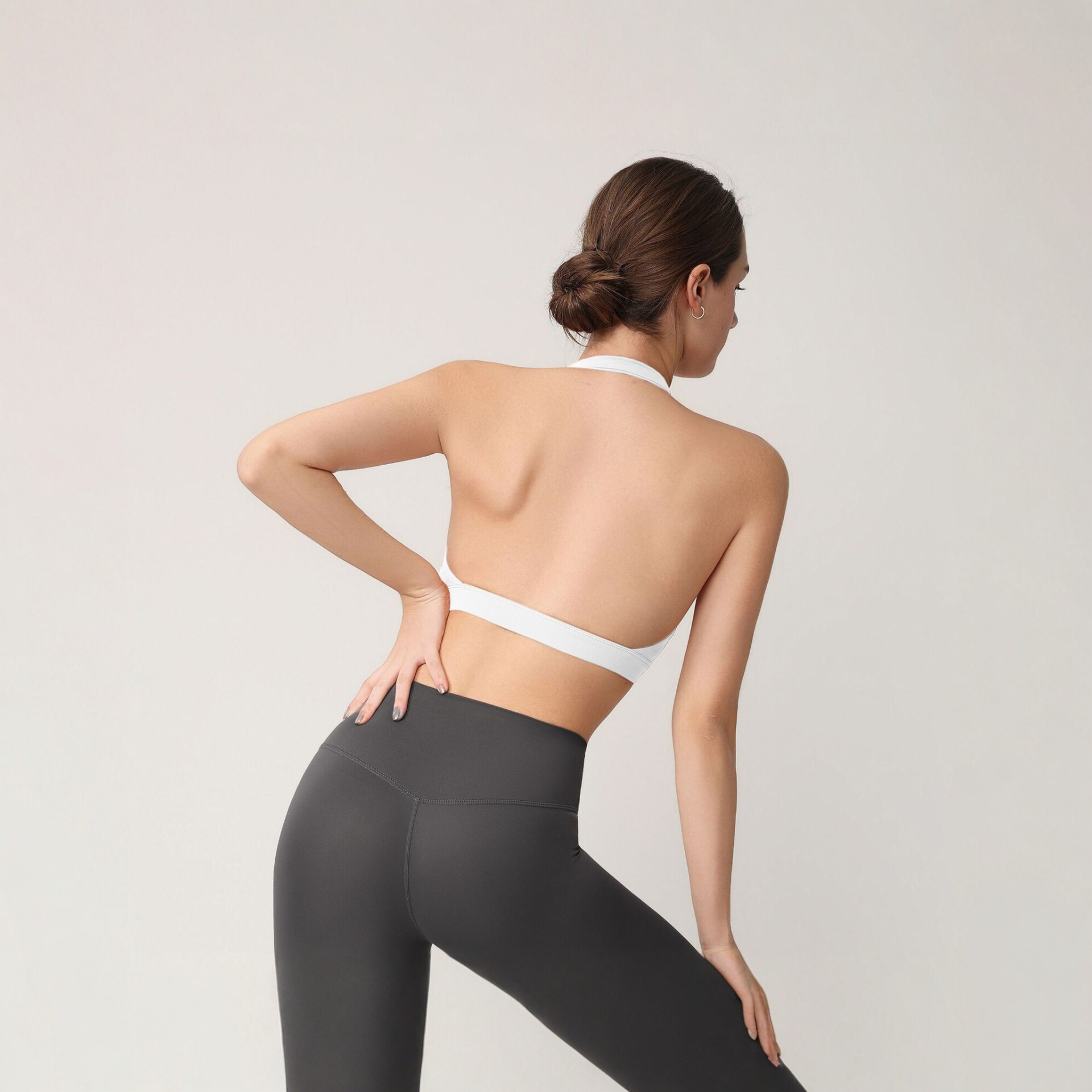 Women's Halter Sports Bra with - Yoga Fitness Matte ulasan dan harga