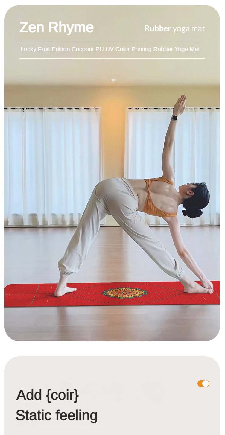 Zen Rhyme Frosted Pu Natural R - Thick Yoga Mat ulasan dan harga