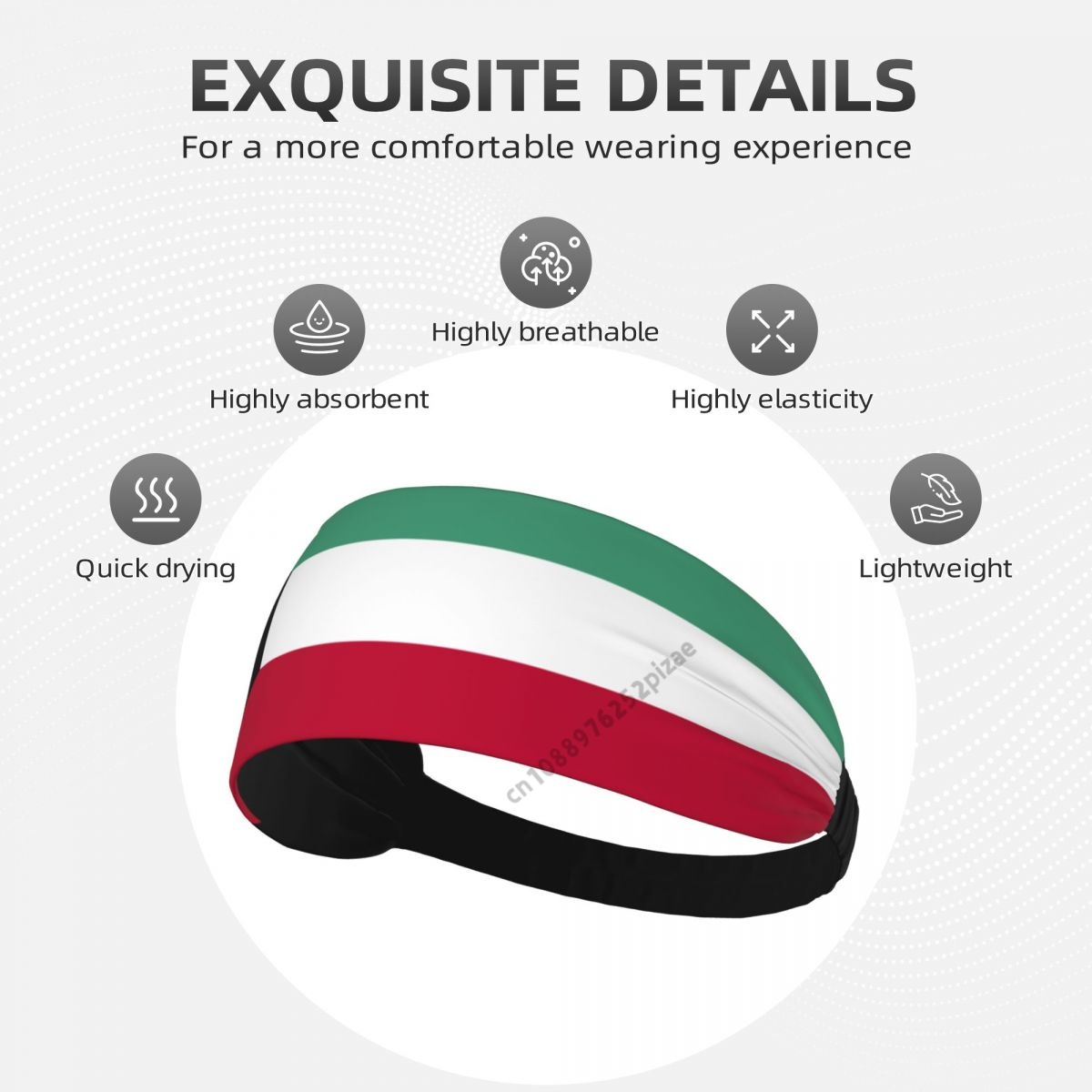 Kuwait Flag Men Women Bands El - Yoga Fitness For Men ulasan dan harga