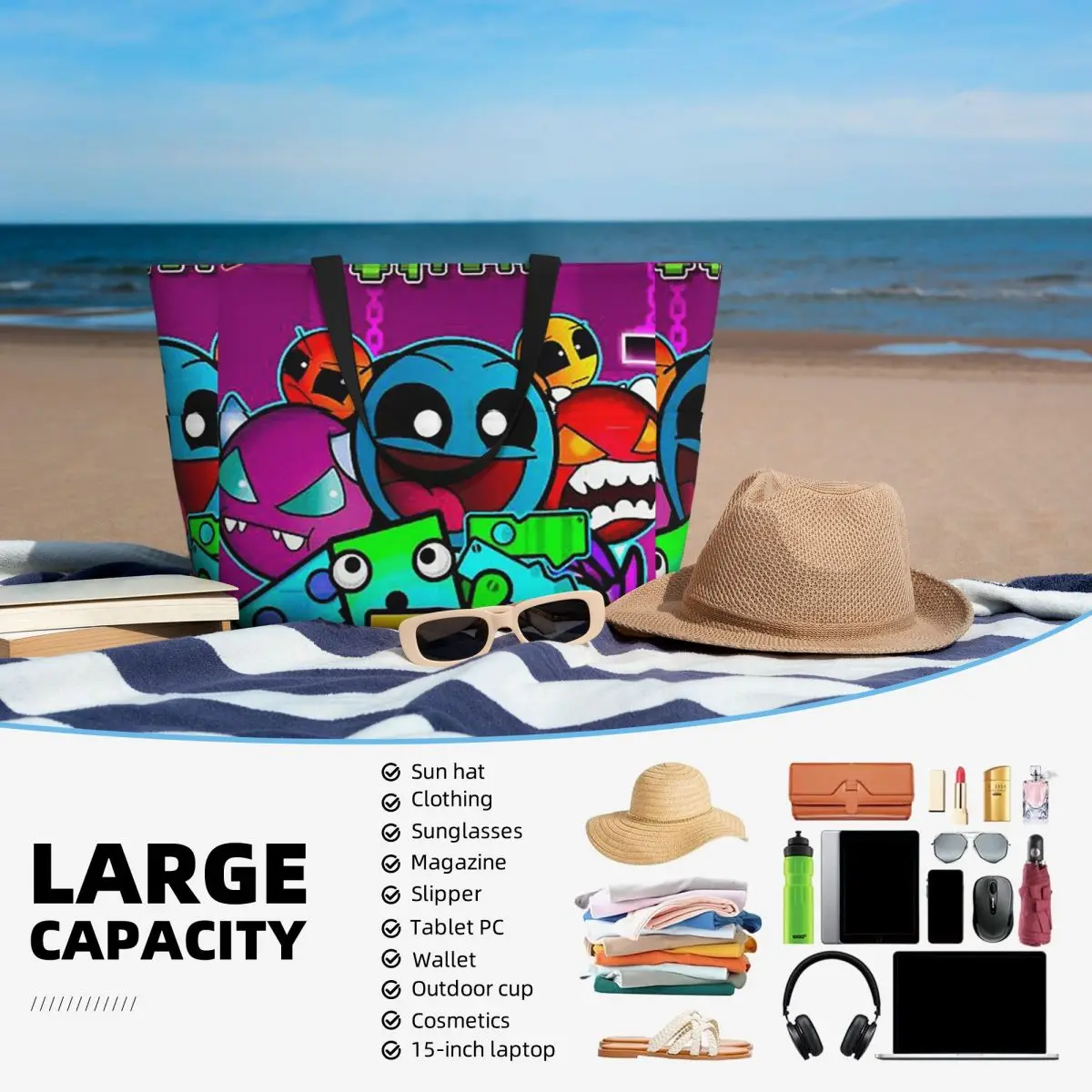 Video Game Geometry Dash Beach - Yoga Fitness Video ulasan dan harga