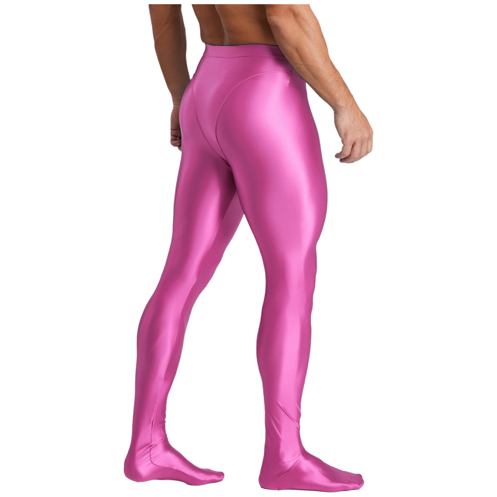 Mens Oil Glossy Pantyhose Legg - Yoga Fitness For Men ulasan dan harga