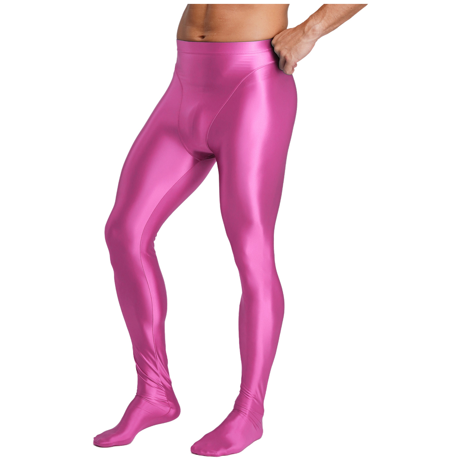 Mens Oil Glossy Pantyhose Legg - Yoga Fitness For Men ulasan dan harga