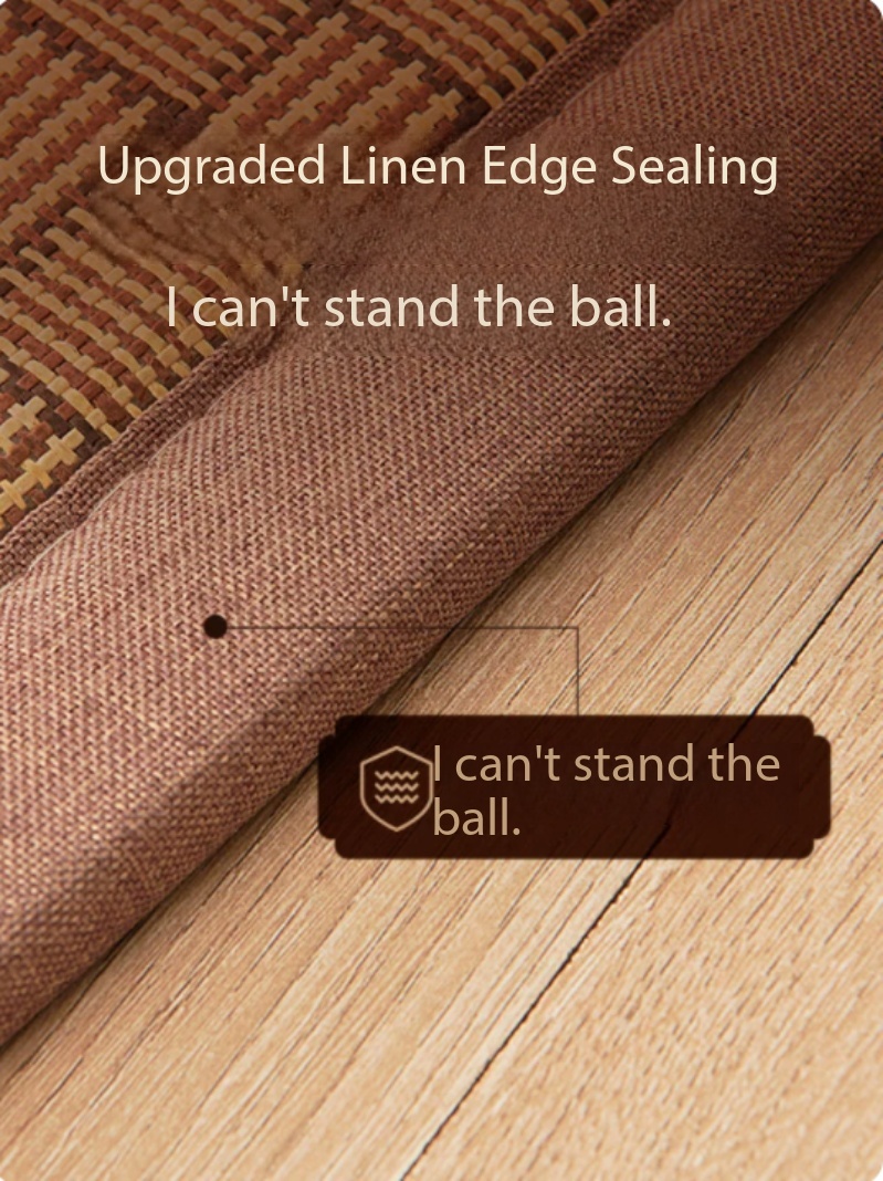 Large Anti-slip Natural Rattan - Thick Yoga Mat ulasan dan harga