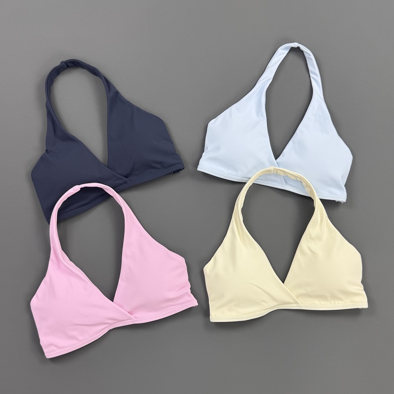 Gym Top Women Halter Neck Spor - Yoga Fitness Matte ulasan dan harga