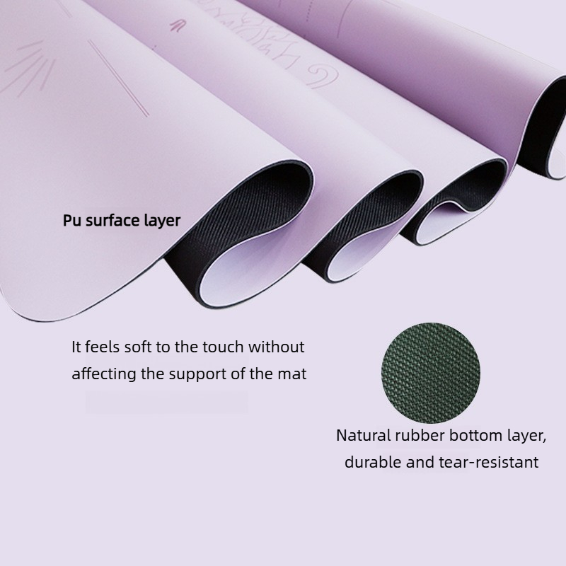 Lezyan PU Natural Rubber Yoga  - Thick Yoga Mat ulasan dan harga