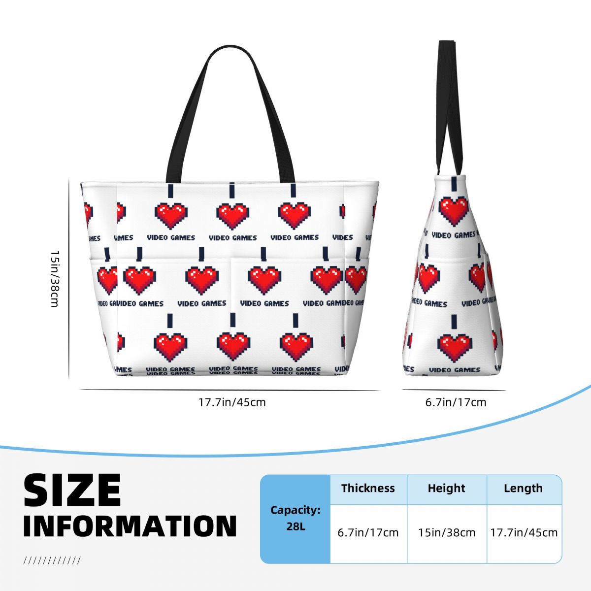 I Heart Video Games Beach Tote - Yoga Fitness Video ulasan dan harga