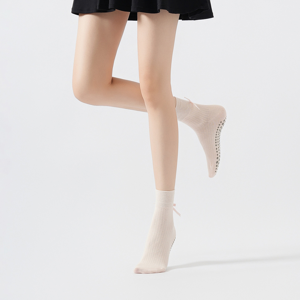 Cute Bowknot Yoga Socks Girls  - Yoga In Fitness ulasan dan harga